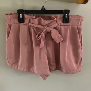 Pink flow shorts